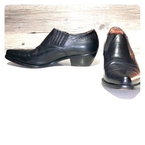 Guess by Georges Marciano leather black booties